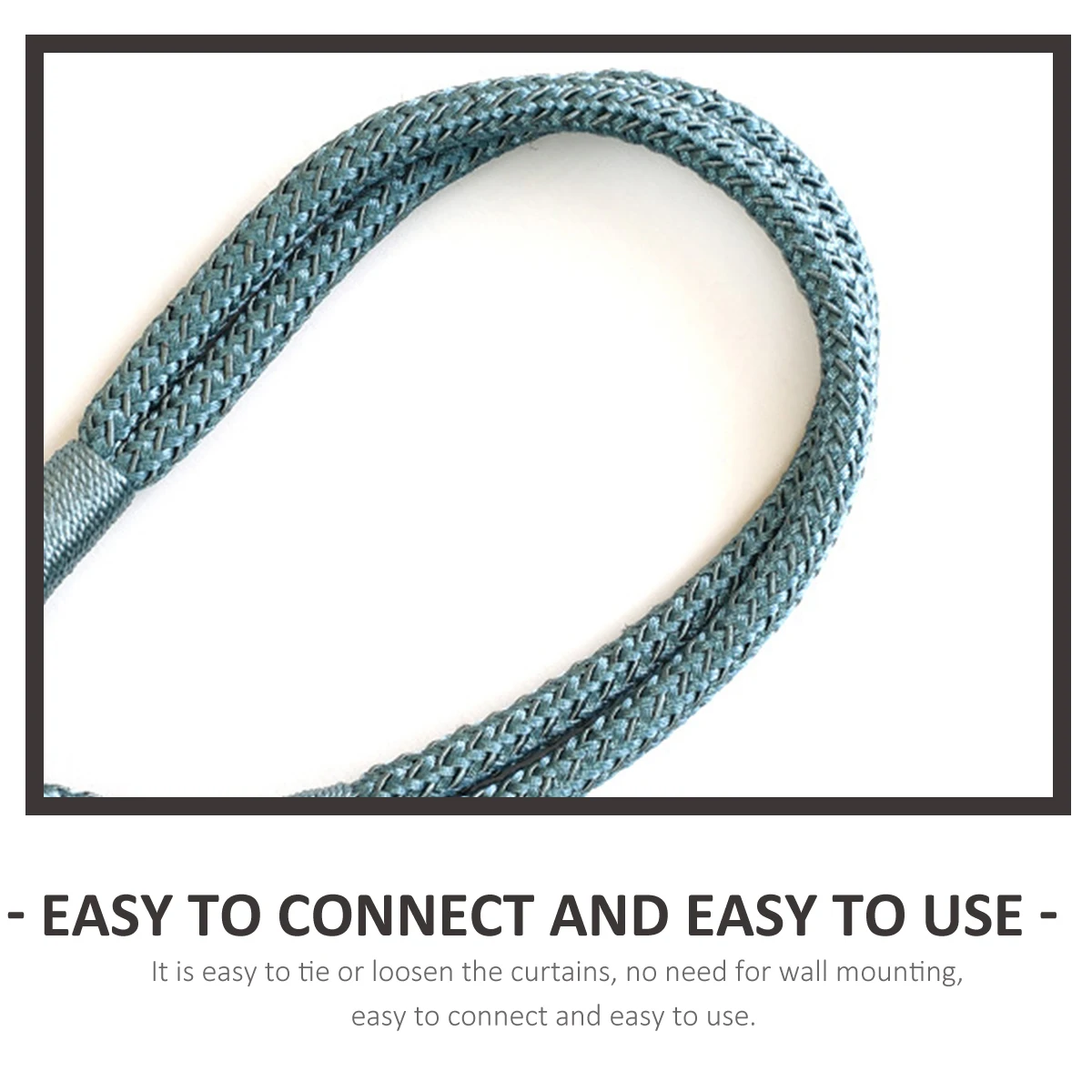 

2 Pcs Curtain Tie Window Magnet Tiebacks Hold Strap Magnetic Ties for Drapes Buckle