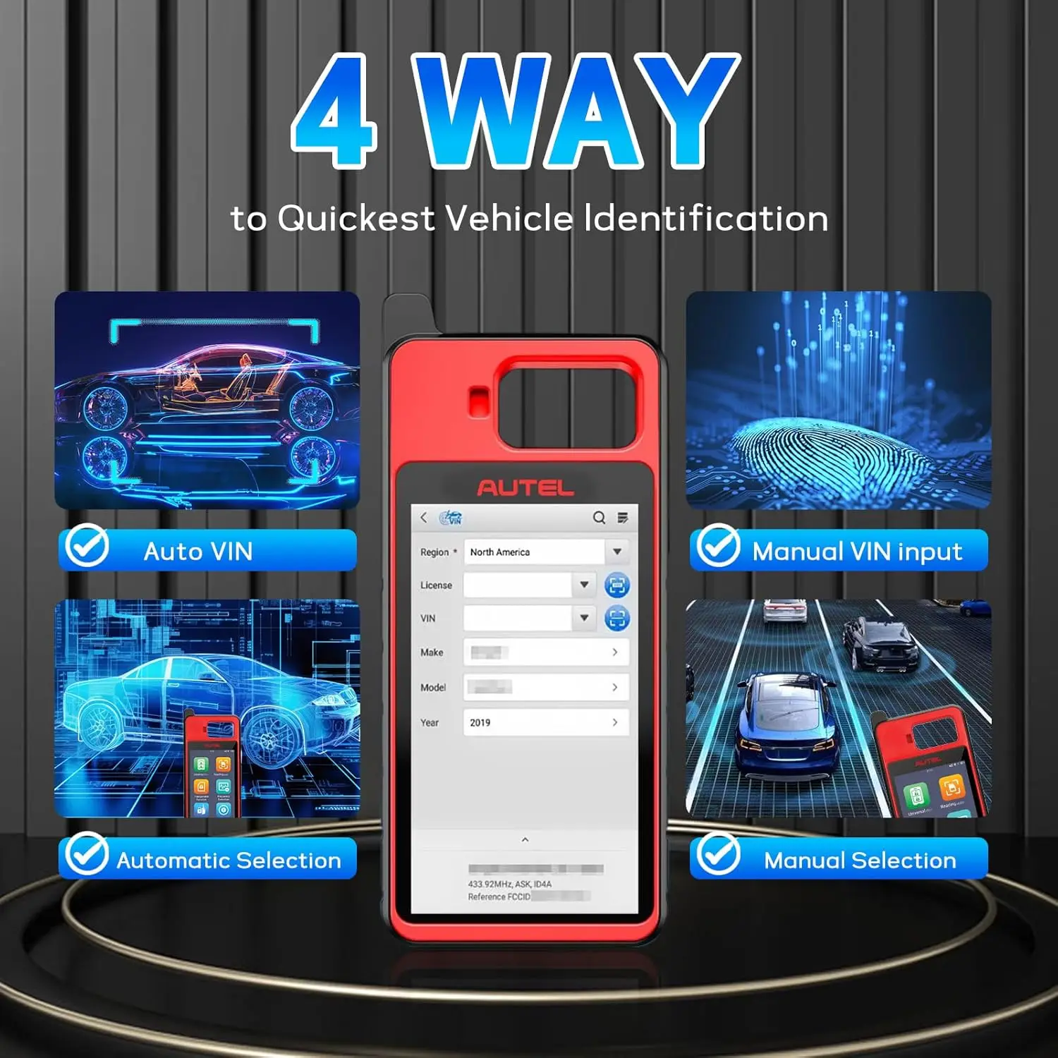 Picture 6: Autel Maxim KM100 Key Programming Tool Same as KM100E KM100X Lite of IM508S Built-in APB112 Key Fob Programming Immobilizer