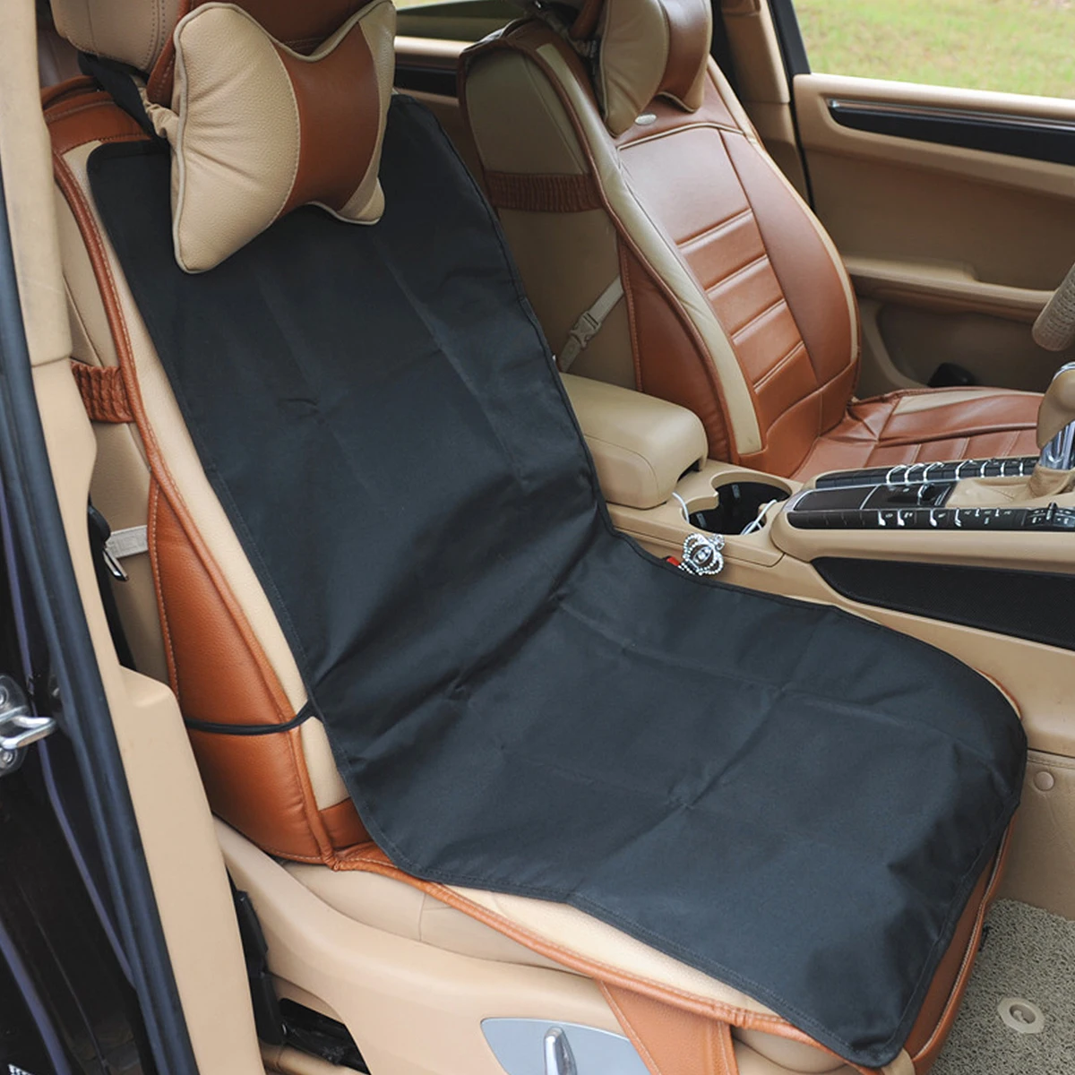 

Pet Mat Car Dog Mat Waterproof Cushion Black Rear Hammock Seat Cover Protector Easy Clean Lightweight Storage Adjustable Clips