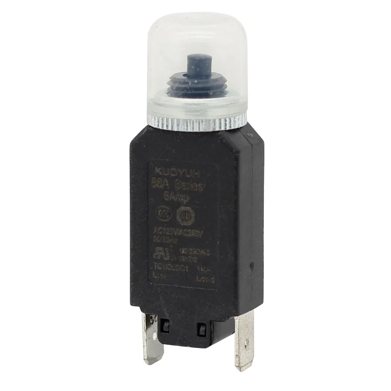 KUOYUH 88A Mini Circuit Breaker Pushbutton Switch High Quality 3A-16A 12v-32v DC 125V AC
