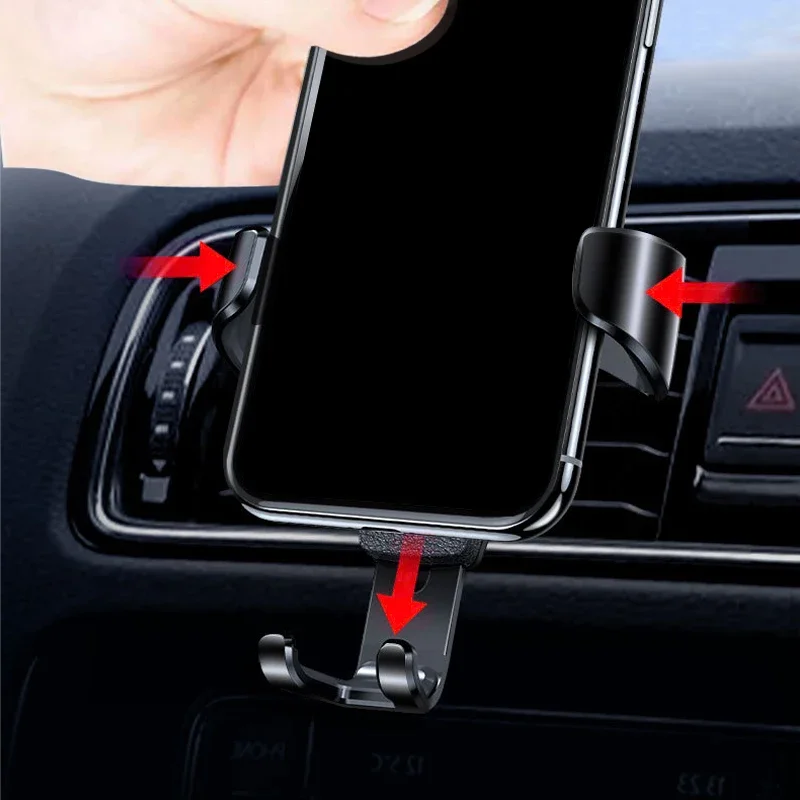 Soporte para teléfono de coche, Clip de ventilación de aire, soporte para teléfono móvil GPS para Mitsubishi RALLIART Pajero ASX Lancer X 9