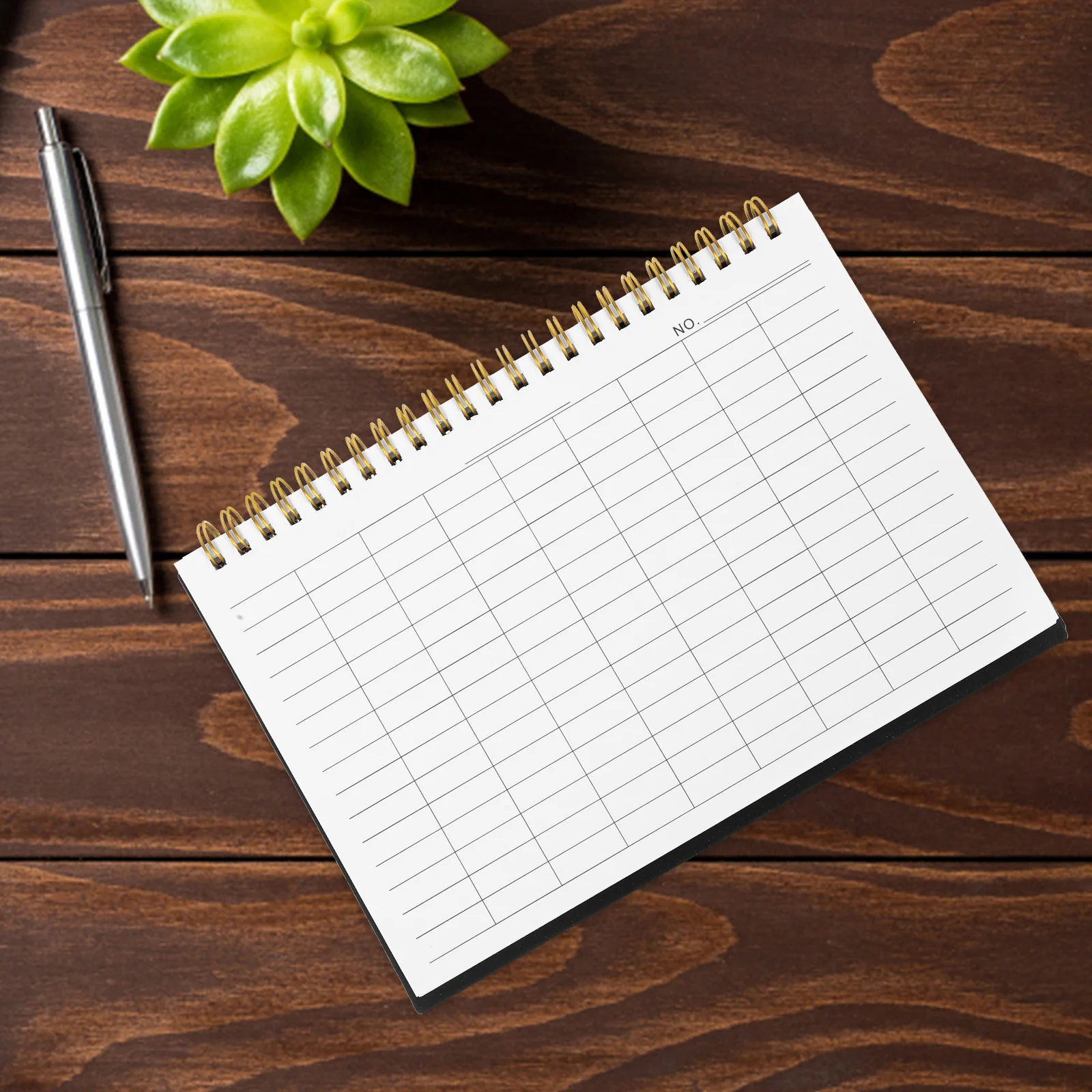 Horizontal Grid Record Notebook 80 Sheets Inventory Log Book For Business Expense Tracking Stock Management Budget Planning