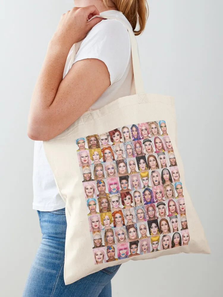 

The most powerful and iconic Rupaul Drag Race Queens Print Tote Bag large size bags canvas tote bags bags luxury women