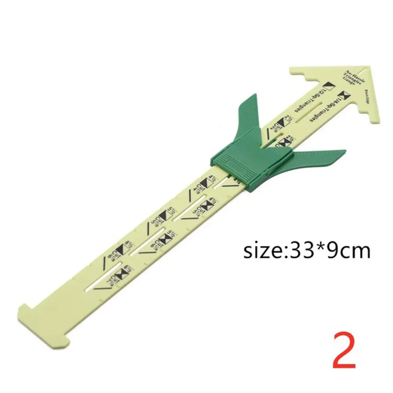 5-IN-1 Sliding Gauge with Nancy Measuring Sewing Tool Patchwork Tool Ruler Tailor Ruler Tool Accessories Home Use High Quality