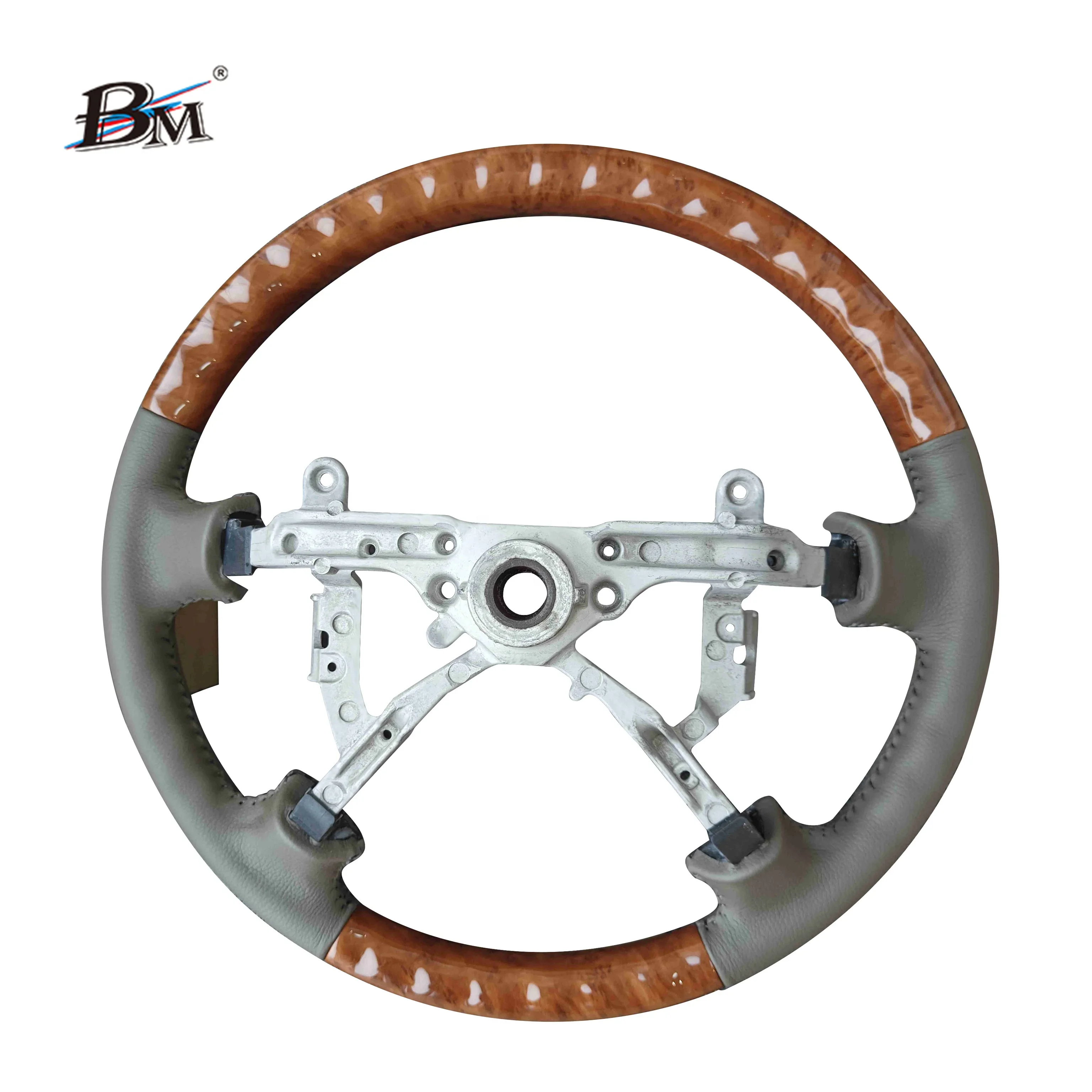 for Toyota Land Cruiser FJ100 1998 1999 2000 2001 2002 Interior Accessories Sport Wooden Steering Wheels for Cars！！