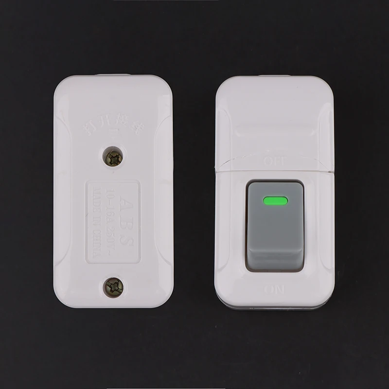 【F】White ON OFF Push Button Switch Table Led Lights Online Midway Control Switch Cab Bedside Lamp Power Switch 6A 250V