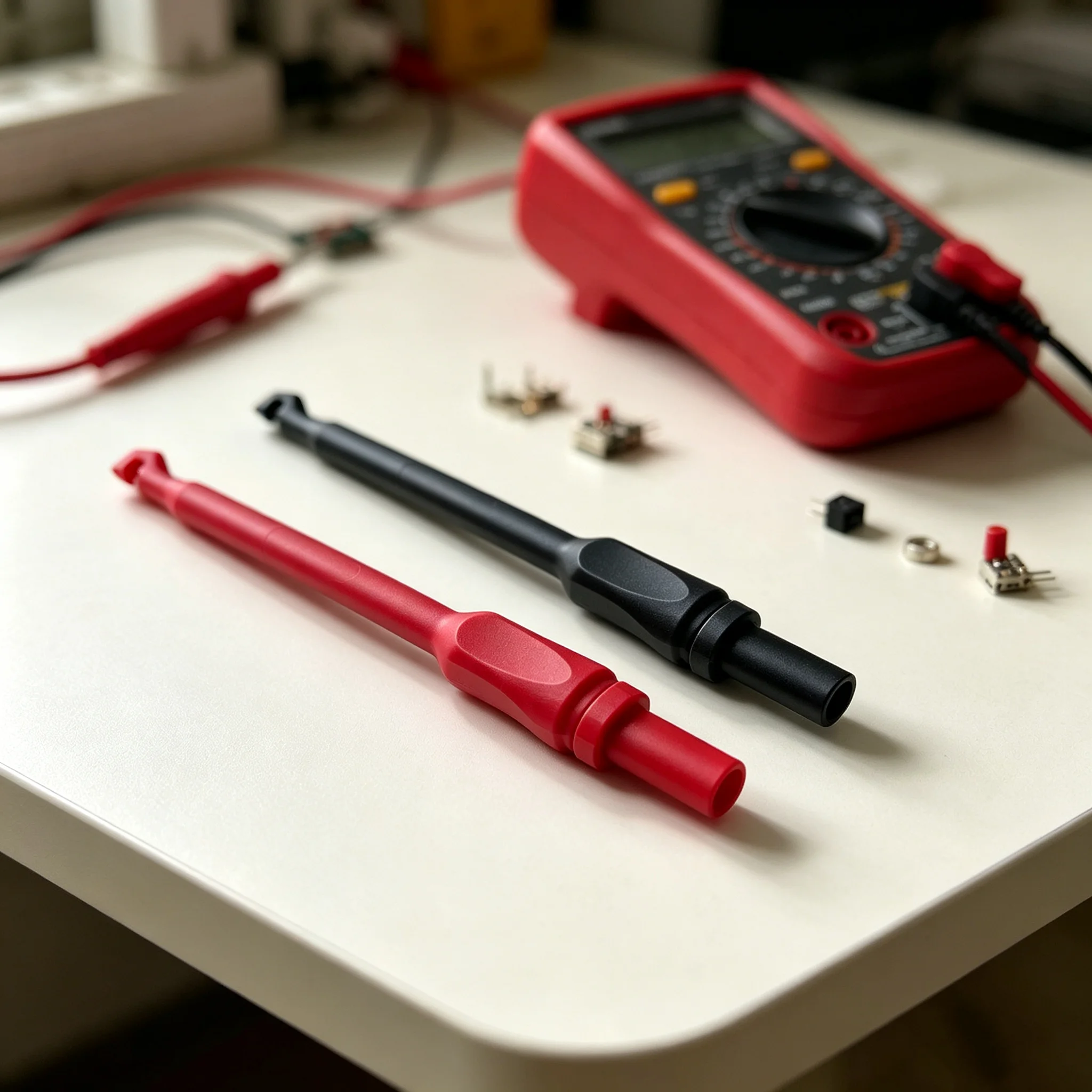 P30036A Safety Wire-Piercing Probes Non-Destructive Puncture Probe With 4mm Jack Multimeter Automotive Test Hook Tool