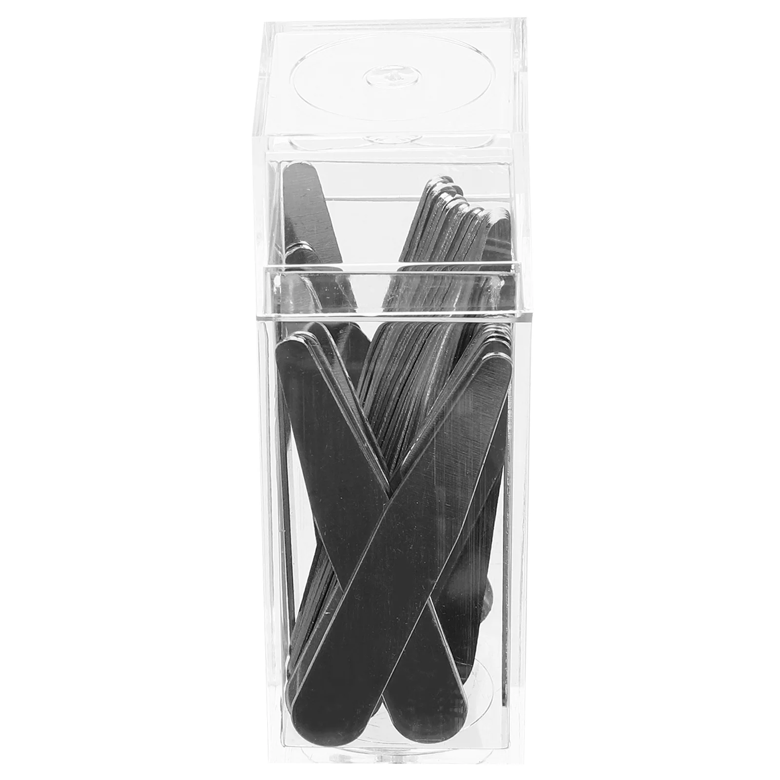 Col de chemise en acier inoxydable argenté pour hommes, chemises habillées, chemisier, accessoires fonctionnels, sac poubelle, pantalons, bords lisses non