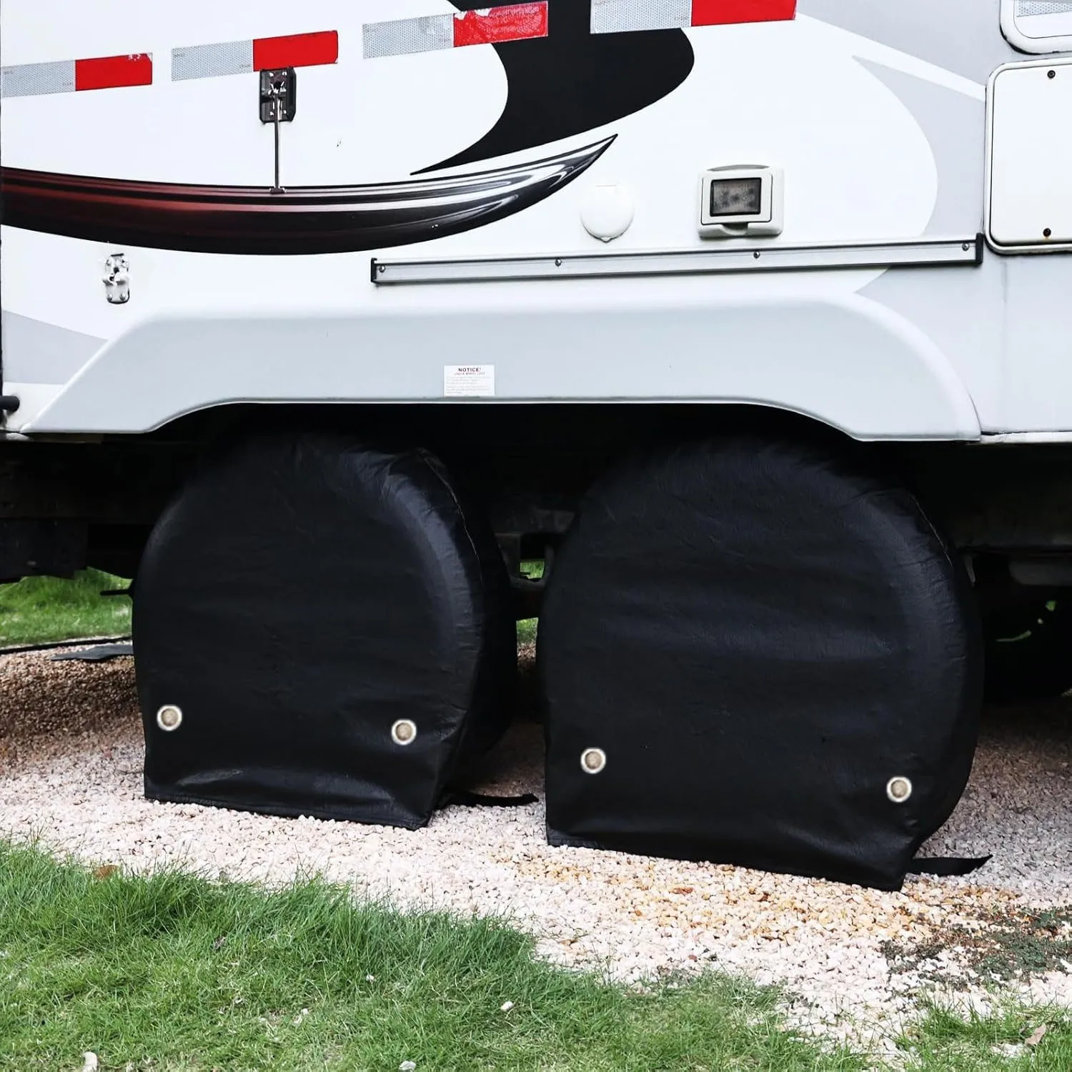 

Car Tire Cover Oxford Cloth With A Diameter Of 76.2 Cm To 81.28 Cm For Car Truck SUV Camper Trailer Universal Fit RV Black