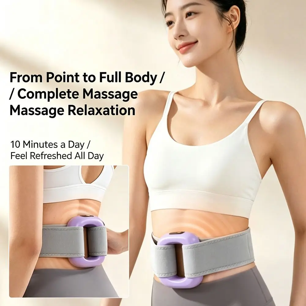 USB Charging Vibration Plate for Lymphatic Drainage Cordless Vibration Deep Tissue Massager Electric Waist Massager