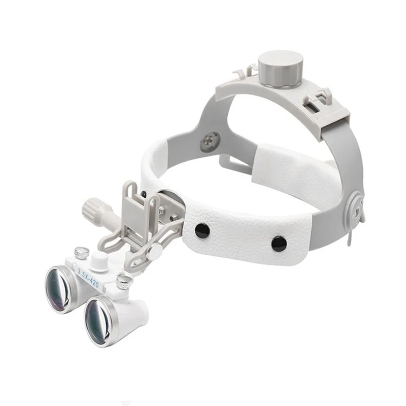 3.5X الأسنان Loupes طبيب الأسنان مجهر المكبر خفيفة للغاية خوذة الطبية عدسة مكبرة لوبا لجراحة الأسنان