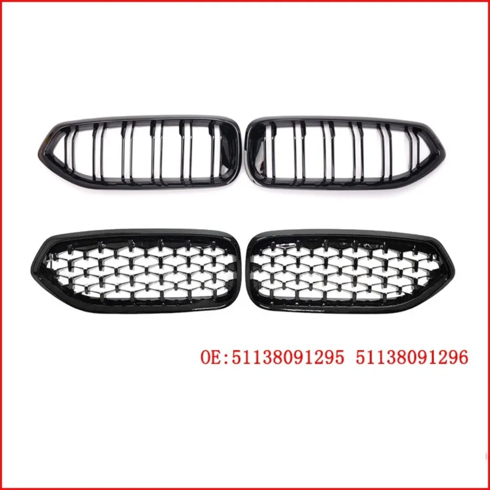 For BMW Z4 G29 20I 30I M40I 2019 2020 2021 2022 2023 2024 2025 Black Double Line/All Black Meteor Front Kidney Grill Grille ABS
