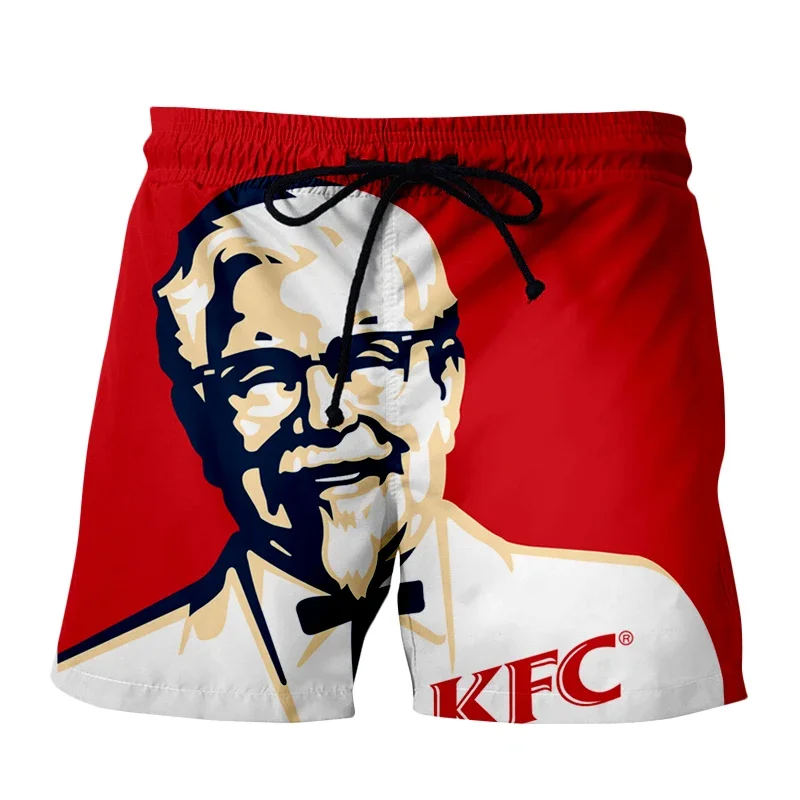 

New Kfc Colonel Funny 3D Print Causal Clothing Fashion Men Women Hip Hop Shorts Plus Size S-7XL Men Casual Shorts Basketball