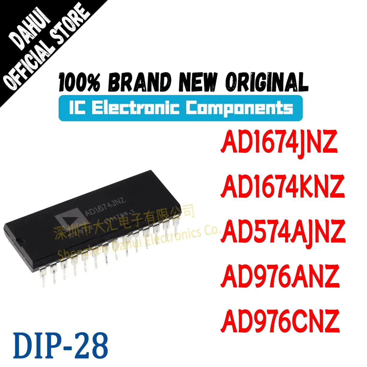 

AD1674JNZ AD1674KNZ AD574AJNZ AD976ANZ AD976CNZ DIP-28 Chip IC New Original