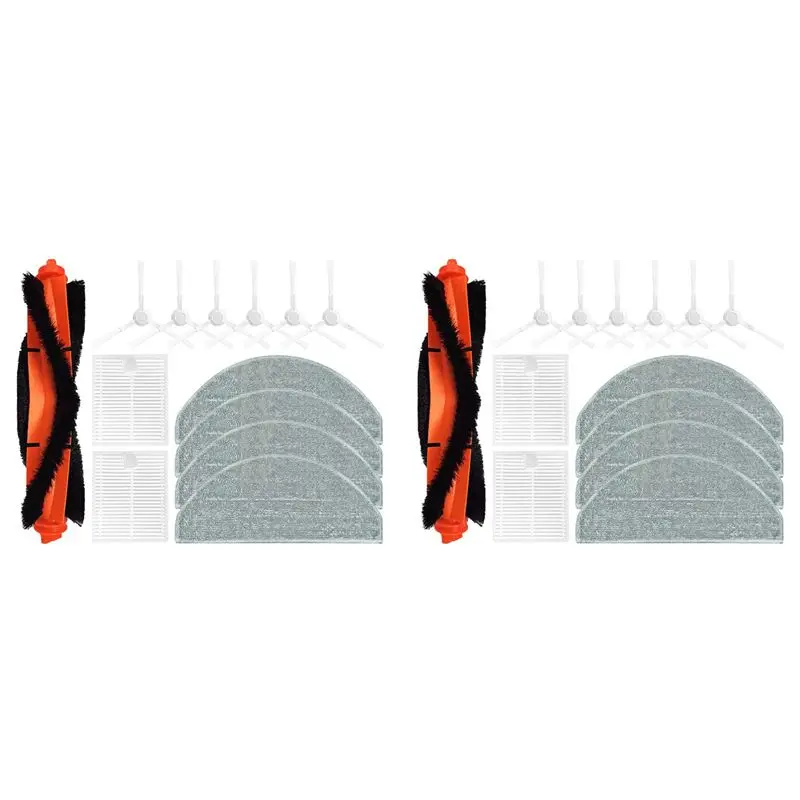 

ABJI-2 Set For E10 E10C E12 B112 / Mijia 3C Plus C103 Robot Vacuum Cleaner Spare Parts Accessories Filter Mop