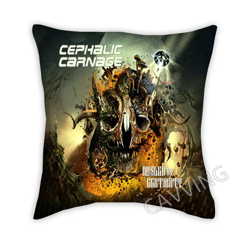 CEPHALIC CARNAGE BAND  3D Printed Polyester Decorative Pillowcases Throw Pillow Cover Square Zipper Cases Fans Gifts Home Decor