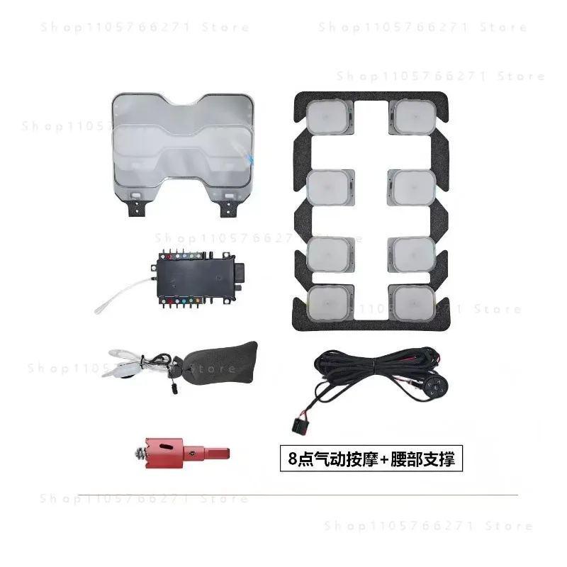 for Smart 12-Point Embedded Car Seat Massager, 4-Way Pneumatic Lumbar Support with Airbag Massage System for Automotive Seat