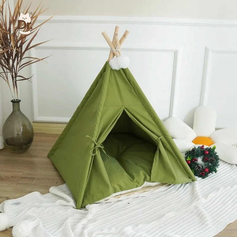 Pet tent, cat bed, detachable and washable dog house, semi-enclosed, insulated cat house, stackable