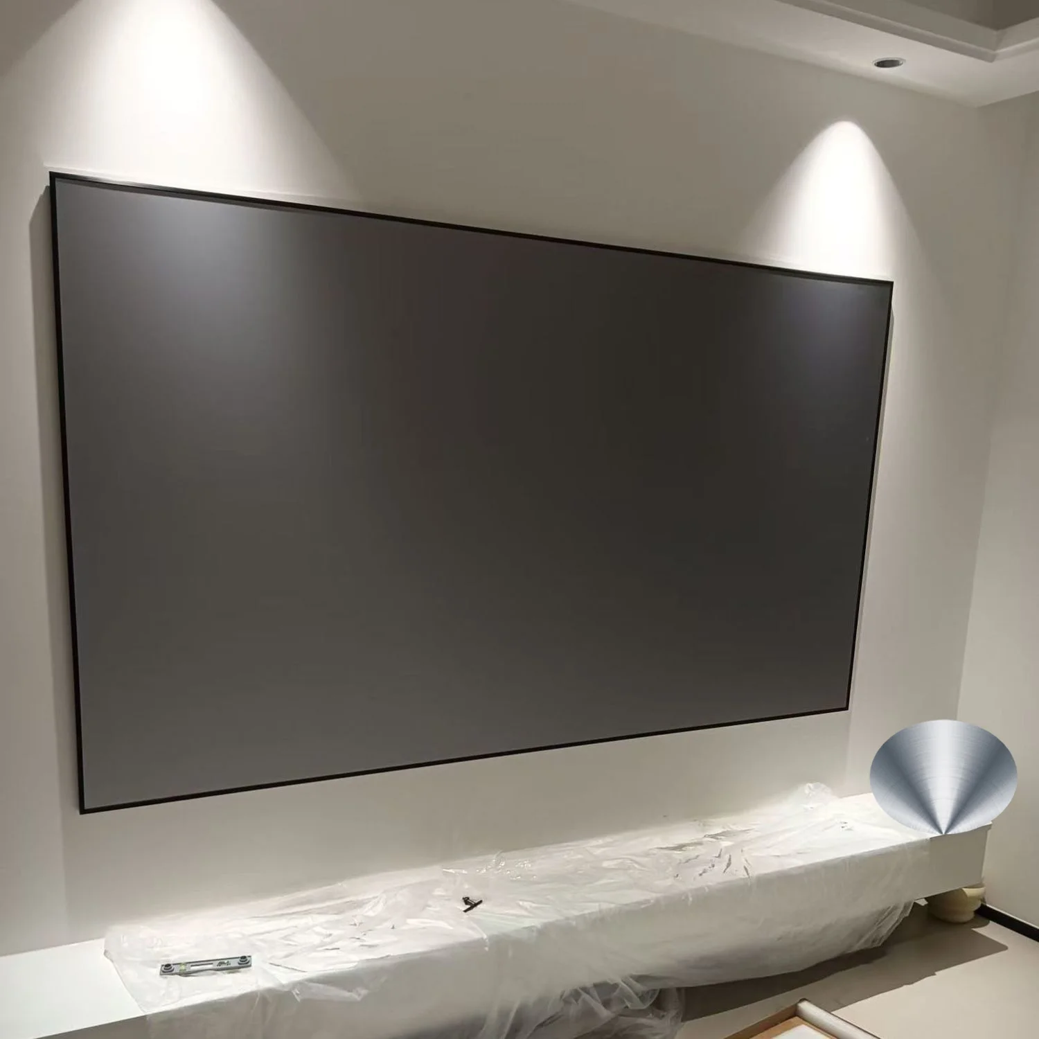 

100inch 5.0 Fresnel UST ALR Porjector Screen 85% Ambient Light Rejecting Fixed Frame for Ultra Short Throw Projetor HD 4K 8K 3D