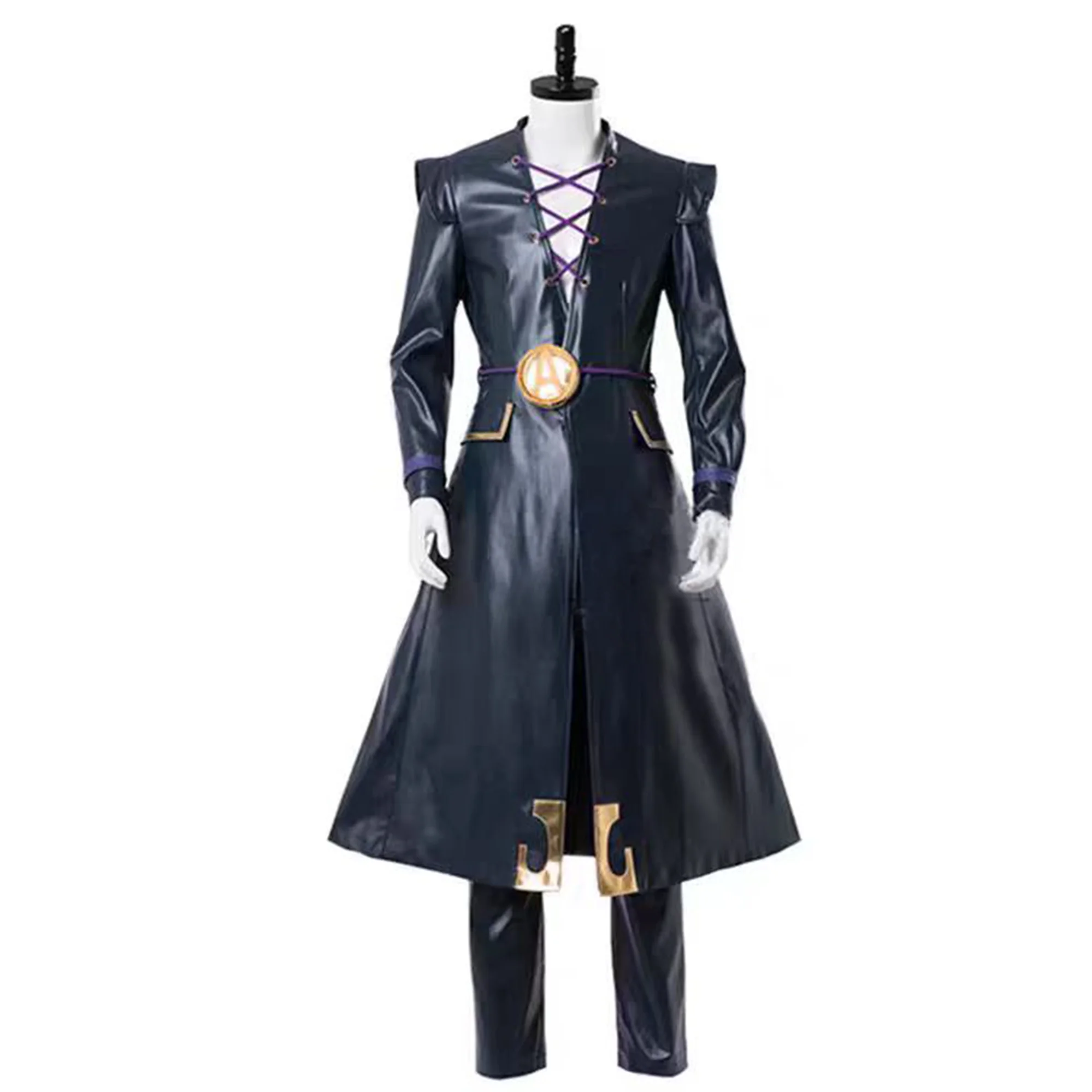 

Unisex Leone Abbacchio Cosplay Costume Anime Party Black Uniform Halloween Outfits