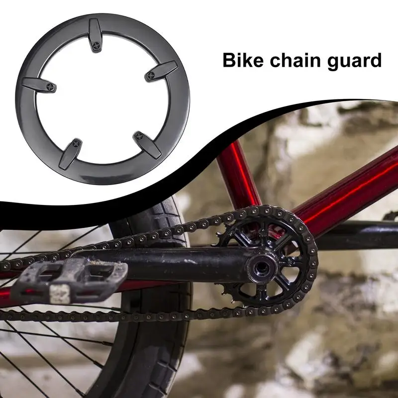 Bikes Chain Cover Impact-Resistant Bicycles Chainwheel Protector Chainring Guard Wear-Resistant Sprocket Protective Cover