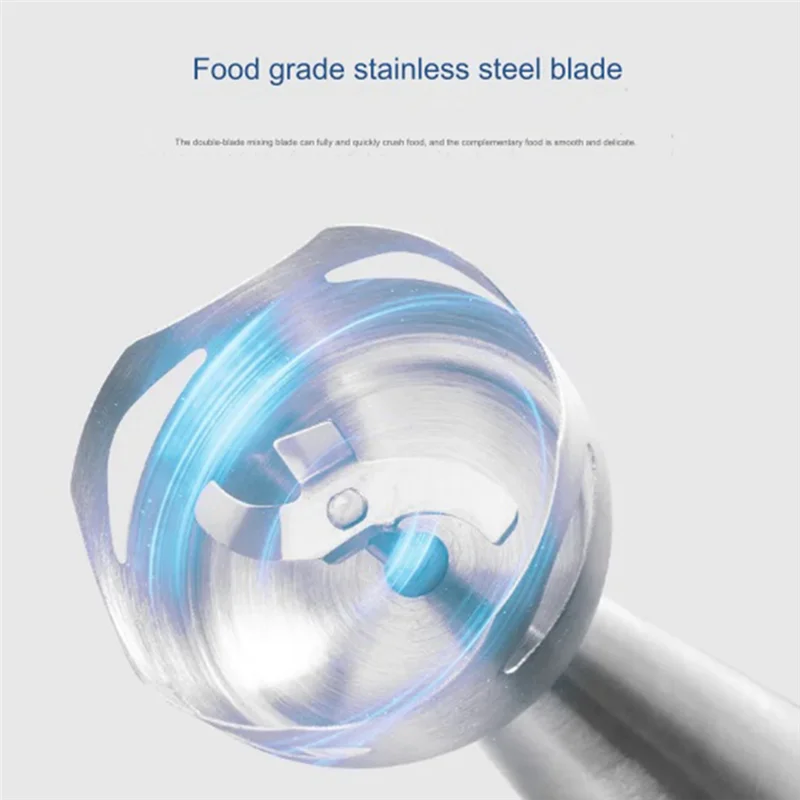 

B89B-High Power Food Mixer Speeds Hand Blender Kitchen Vegetable Fruit Stirring Electric Four-Blade Ice Crushing EU Plug