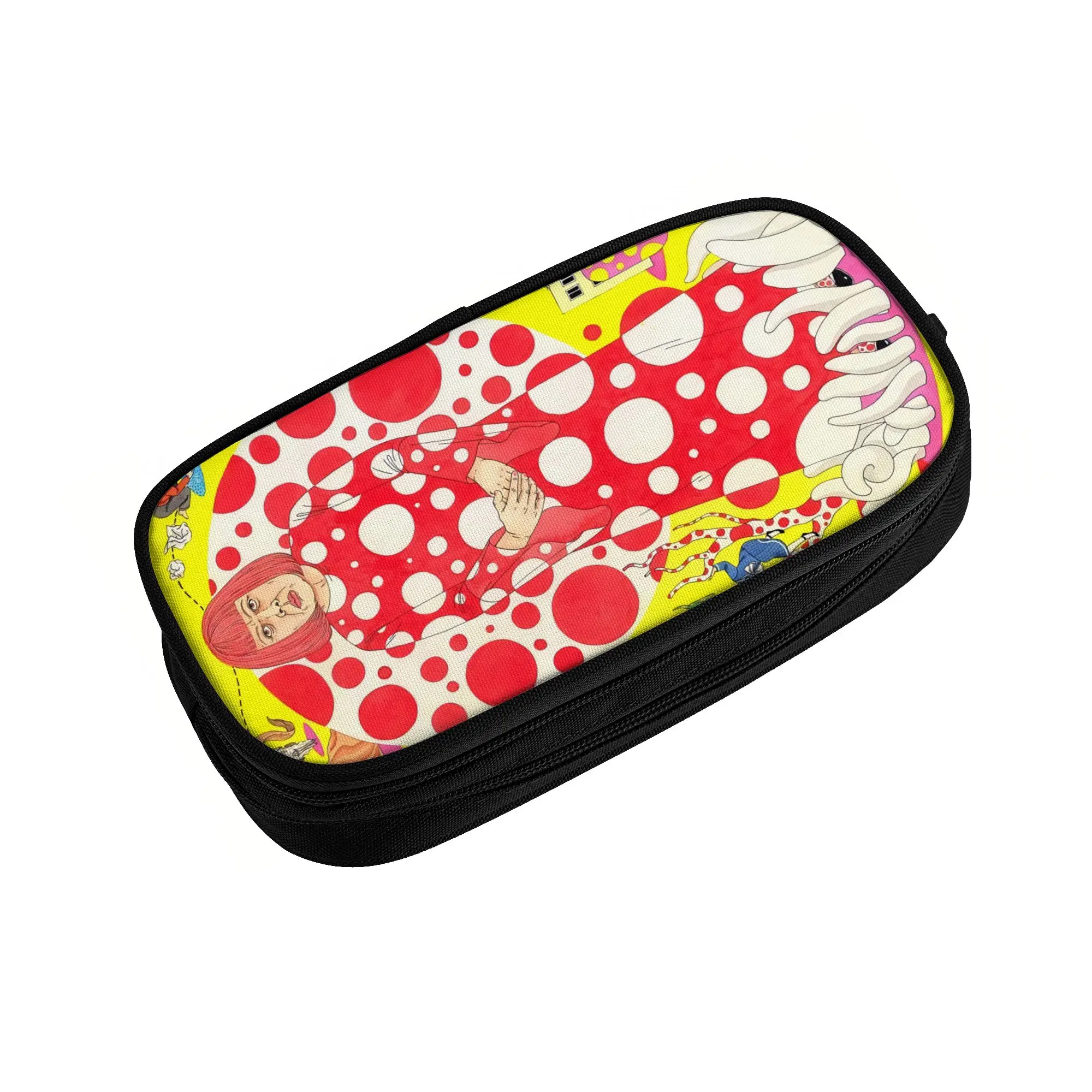 The World of Yayoi Kusama Korean Pencil Case Girls Boys Big Capacity  Pencil Pouch Students Stationery
