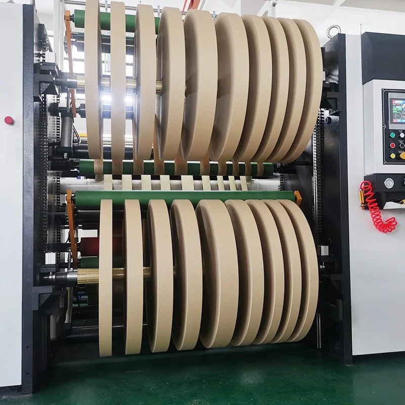 Paper Non Woven Roll Adhesive Tape Rewinding and Cutting Slitting Machine Label Paper Strip Roll Stretch Film Slitter Rewind