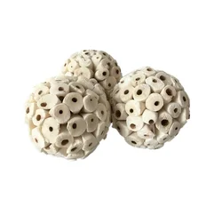 1 Pieces Bird Natural Sola Balls Soft Chew Shred Foraging Toy for Parrot Bird Accessories  Parrot Toys  Bird Cage  Bird Toys