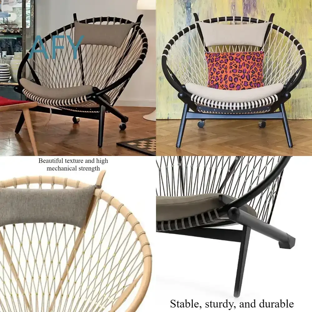 Nordic Lazy Single Person Chair for Living Room Woven Leisure Lounge Chair Modern Simple Designer Comfortable Home Furniture