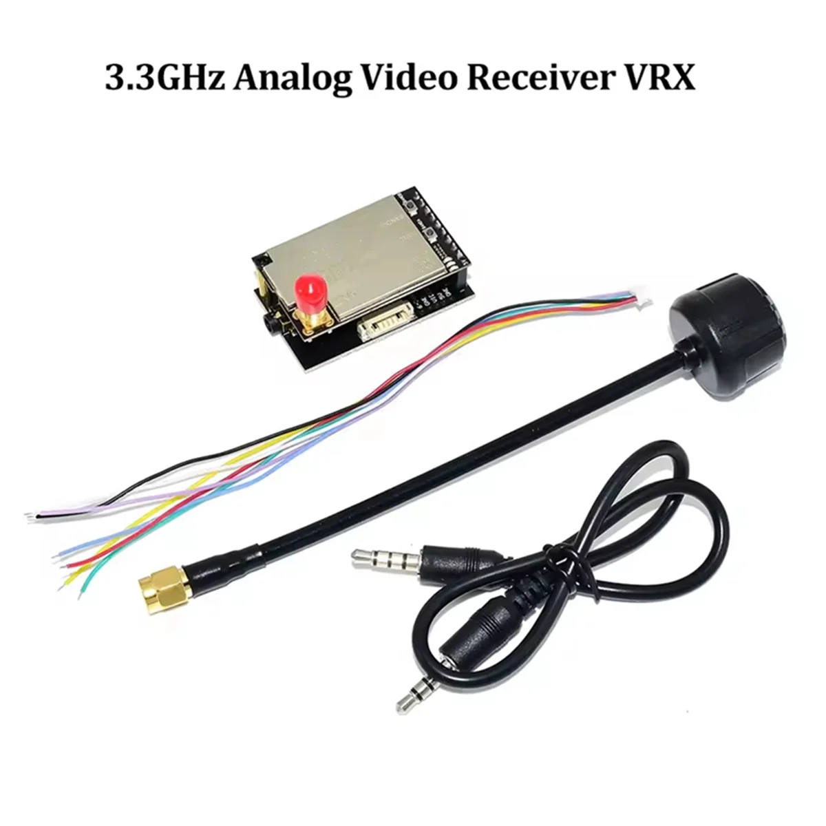 

N97R 3.3G VRX FPV 3.3GHz Analog Video Receiver VRX Wireless Video Receiver for FPV Long Rang RC Racing Drone