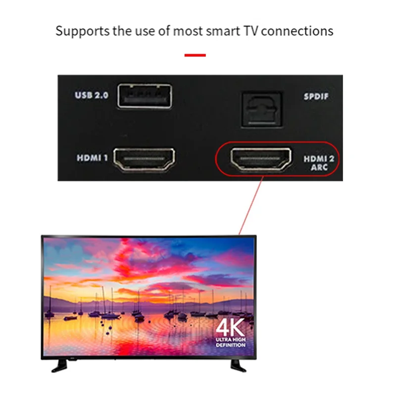 Аудиоконвертер AA60-ARC, 192 кГц/ARC в оптический/коаксиальный/RCA/3,5 мм разъем для телевизора/проектора/динамика/саундбар/усилителя