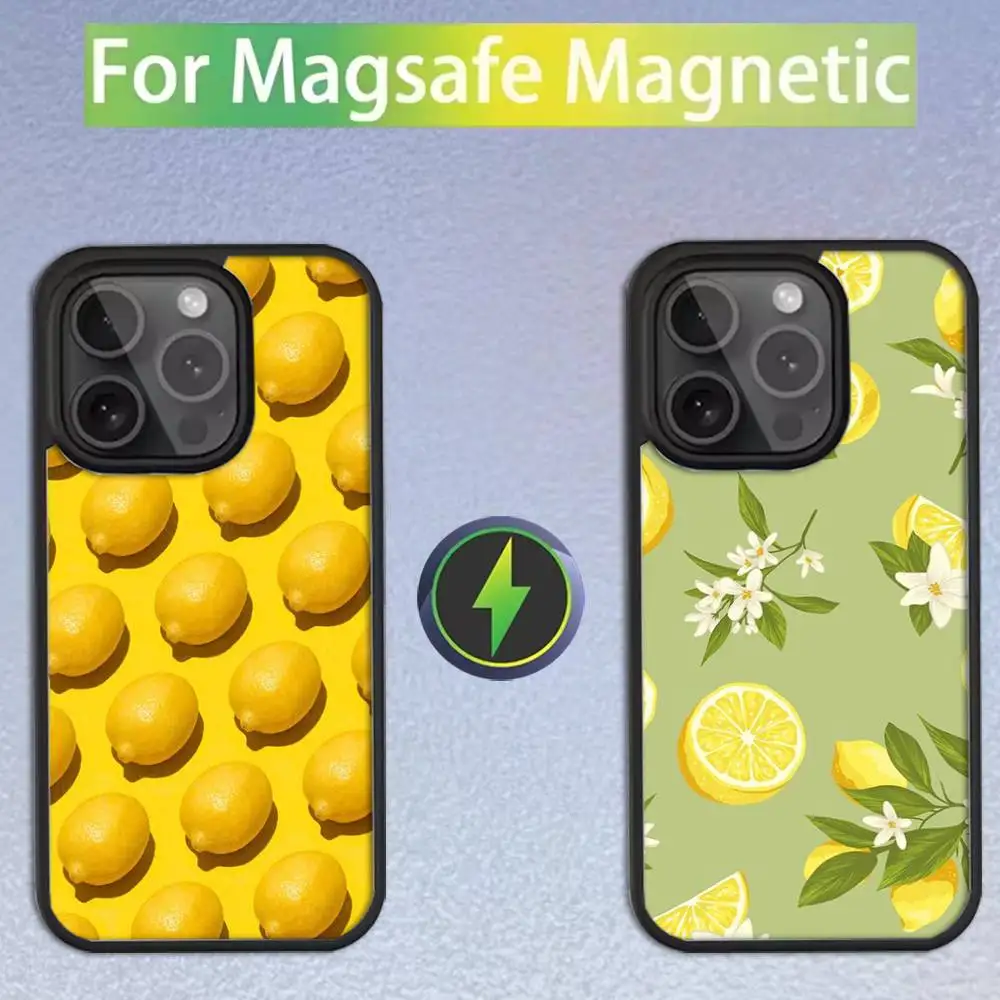 

Lemon Fruits Phone Case For iPhone 16,15,14,13,12,11,Pro,Max,Plus,Mini,SE Magsafe Magnetic Wireless Charging