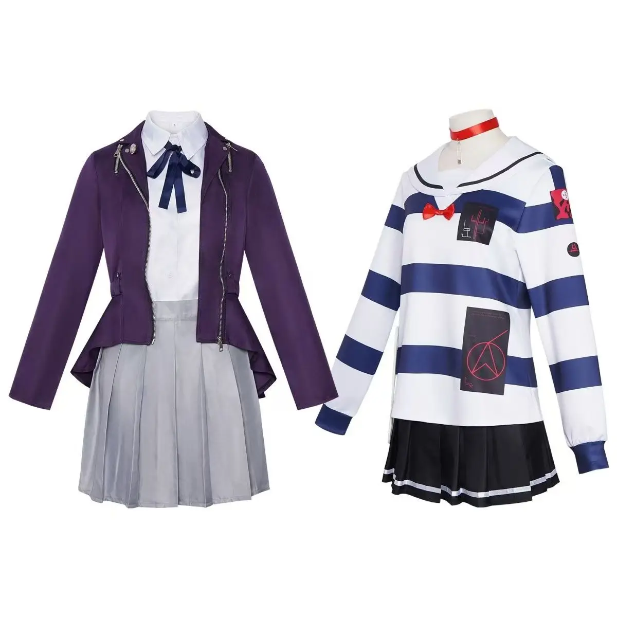 

Hundred Days War Chronicles Cosplay Costumes - Final Defense Academy Kirifuji Nozomi Amamiya Taibi Outfits for Game Role-Playing
