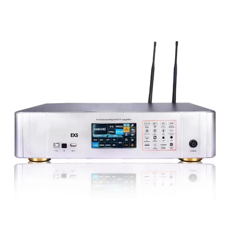 

Professional 900W 5.1 Home Theater Amplifier System with Subwoofer Karaoke Amp for Audio Video & Lighting