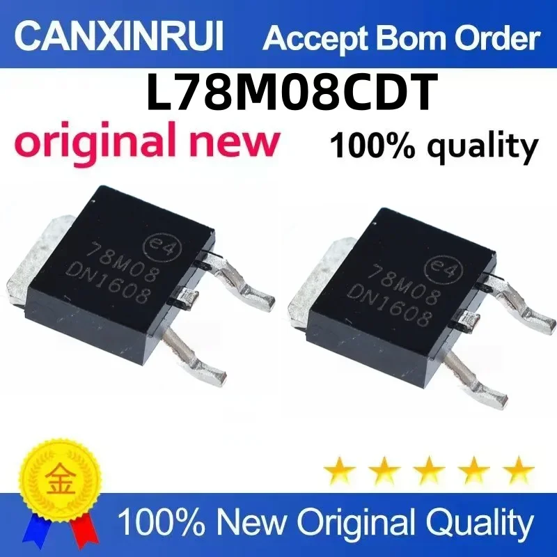 (5-100 pieces) Brand new original L78M08CDT 78M08 TO252 three terminal voltage regulator chip IC in stock