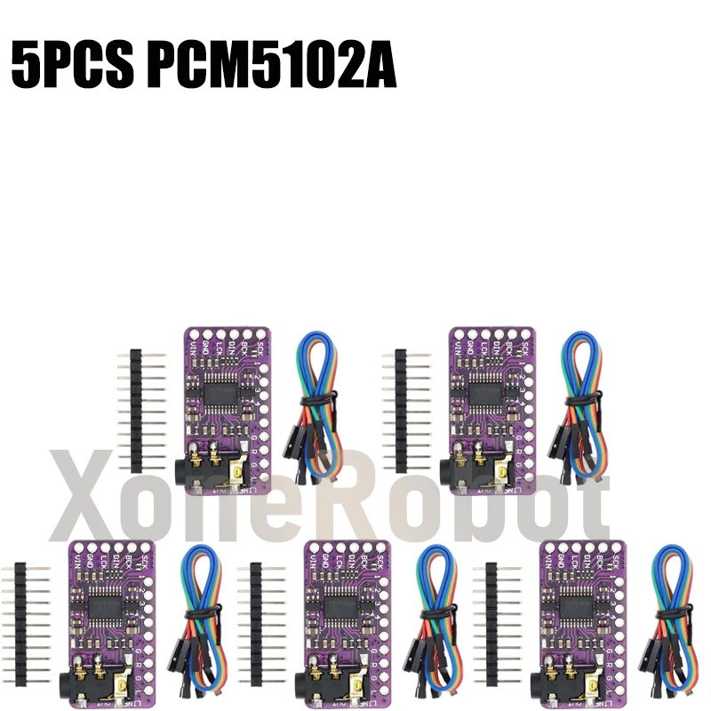 1-10PCS Interface I2S PCM5102A DAC Decoder GY-PCM5102 I2S Player Module For Raspberry Pi pHAT Format Board Digital Audio Board