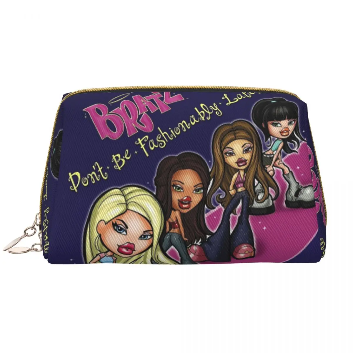 Travel Bratz Rock Angelz Toiletry Bag Kawaii Cartoon Manga Anime Makeup Cosmetic Organizer Women Beauty Storage Dopp Kit Case