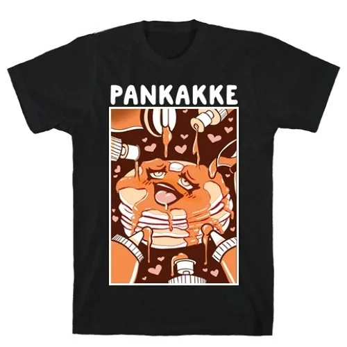 Kawaii Clothing Harajuku Cartoon Shirt Cute Anime Shirt Tee Tops streetwear Cute Pankakke Graphic Tshirts Girl Boy Casual Tshirt