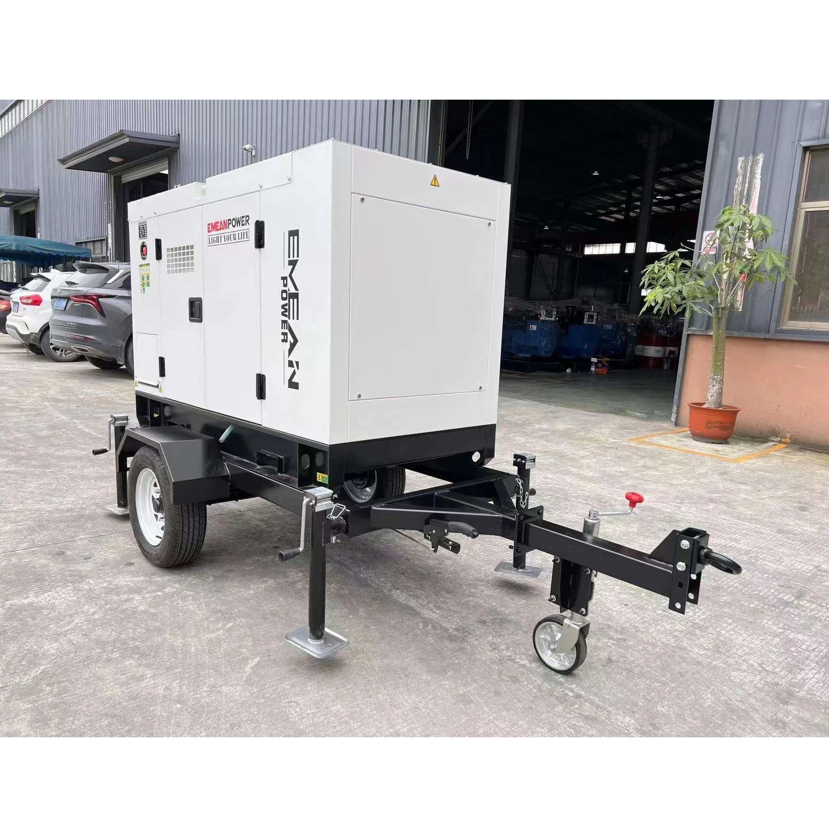 مجموعة مولدات الديزل الصامتة المقاومة للصوت من نوع المقطورة 20kva 20kw AC