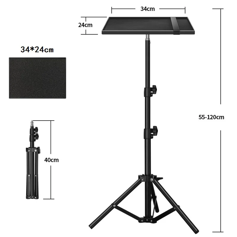 Universal Laptop Sound Card Projector Tripod Stand Holder Bracket Projector Floor Stand Ajudtable Height for JMGO XIAOMI