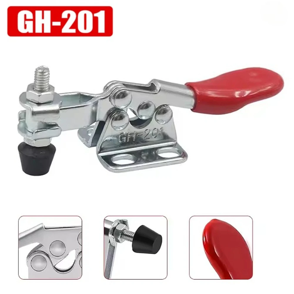 4PCS Horizontal Quick Clamp Workholding Clamp Chuck 201 Woodworking Engraving Machine Compressor