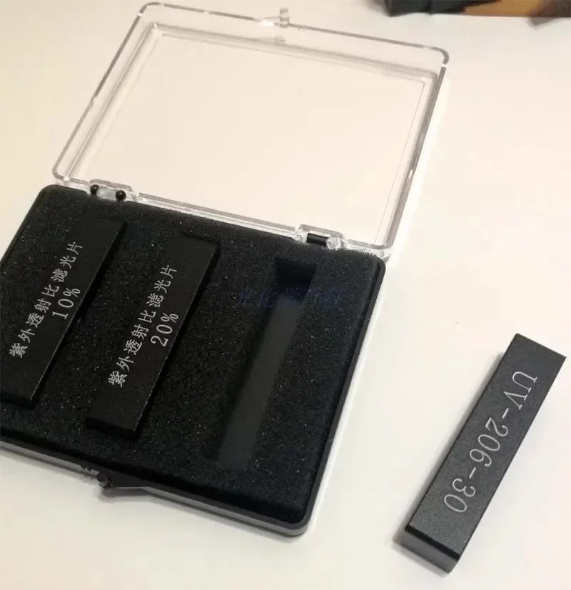 UV Spectrophotometer Calibration, Visible Spectrum Neutral Transmittance Standard Filter, 10% 20% 30