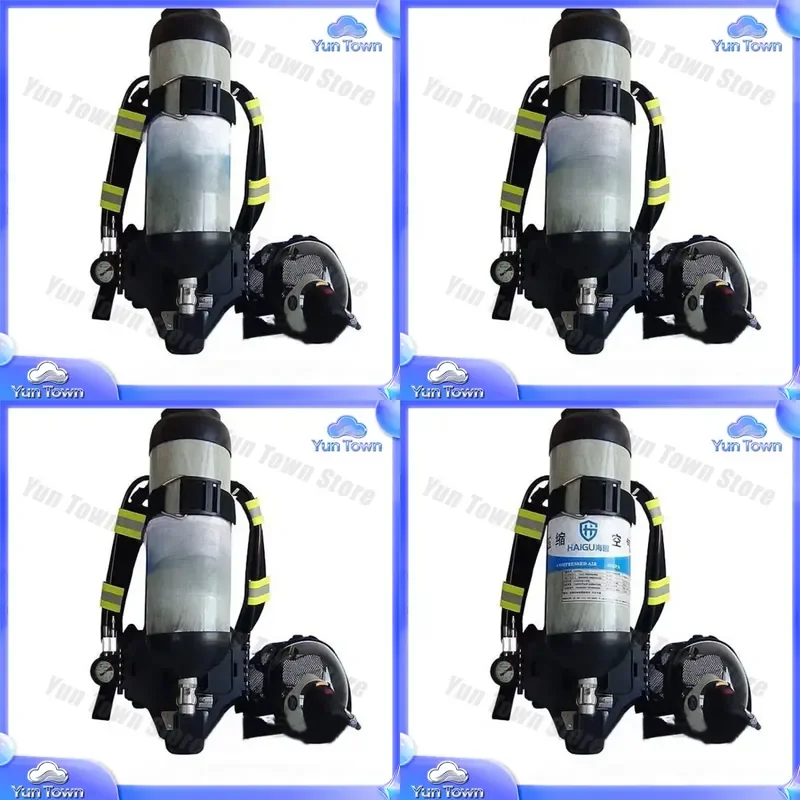 Air Breathing Apparatus for Emergency Rescue Positive Pressure Self-Contained Breathing Apparatus SCBA Life-Saving Equipment