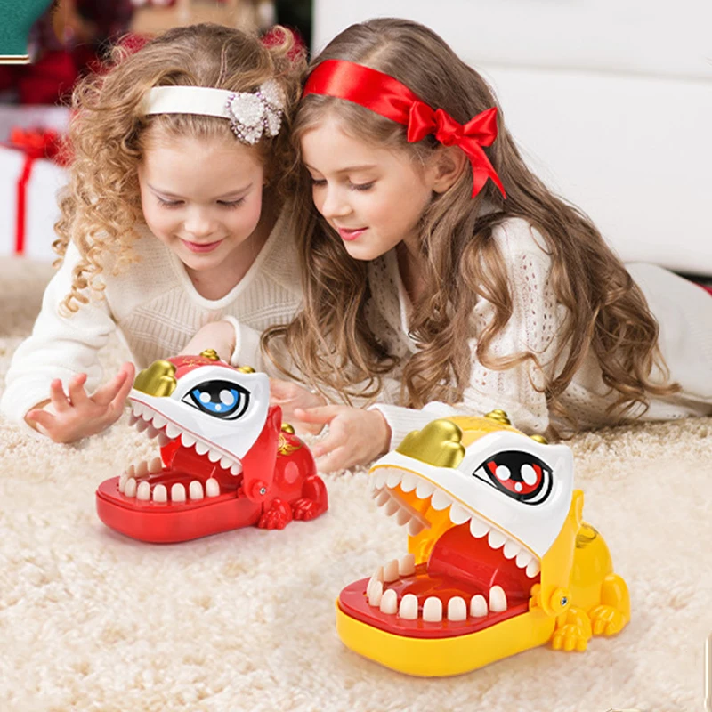 Lion Dinosaur Tricky Biting Finger To Pull Teeth Party Interactive Parent-child interaction Stress Reduction Tricky Toy Gift