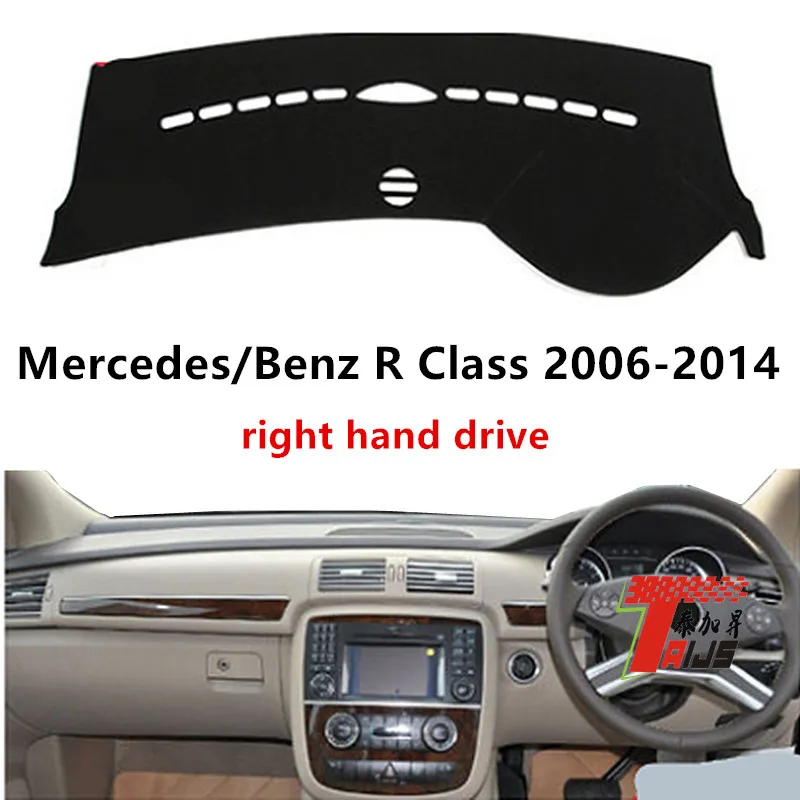 TAIJS factory Flannel right-hand drive Car dashboard cover for Mercedes/Benz R Class 2006-2014 Right-hand drive