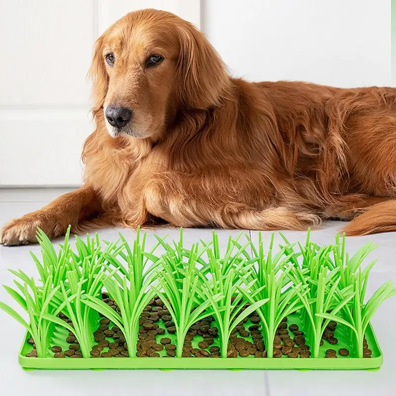 

Silicone Grass Snuffle Pad Pet Snuffle Pad Sniff Mat For Dogs Non-Slip Silicone Grass Mats for Cats Foraging Mat For Cats