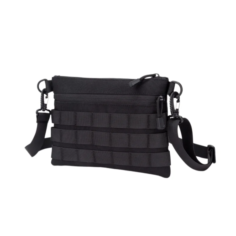 Tactical MOLLE Crossbody Bag Portable 900D Nylon Water Resistant EDC Shoulder Bag for Daily Commute Outdoor Hiking