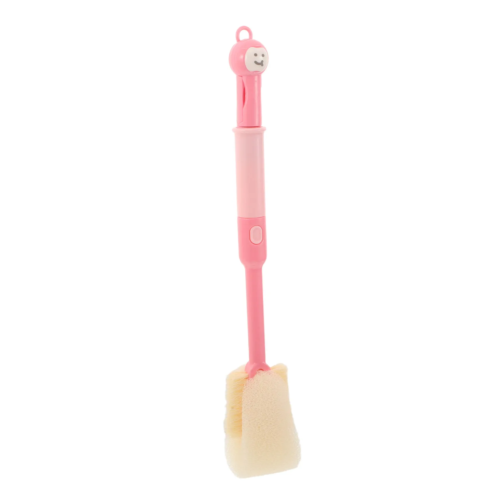 6 In 1 Water Bottle Cleaning Brush Straw Cleaner Cup Lid Scrubber Deep Cleaning Tool for Baby Bottle Travel Mug Pink
