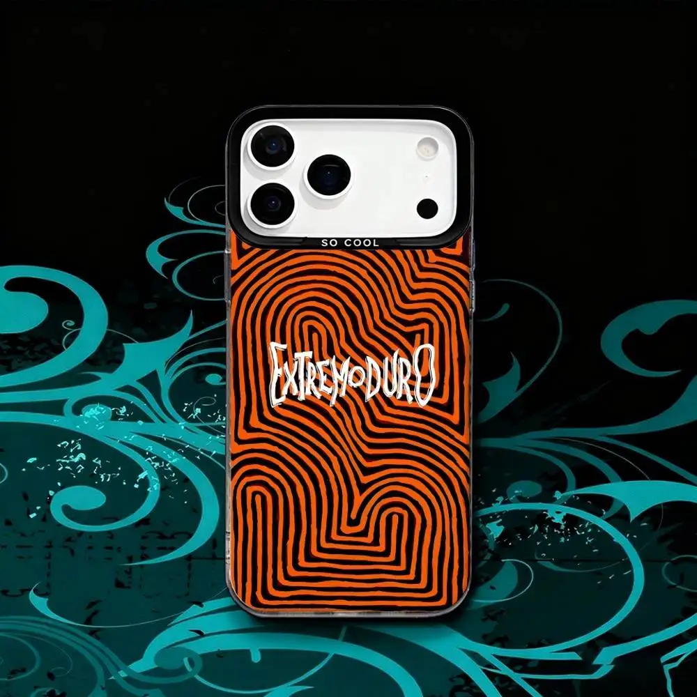 Band E-Extremoduro Canciones  Phone Case For iPhone 17,16,15,14,13,12,X,8,Pro,Max,Plus,SE4,Air,Mini HD Black IMD Matte